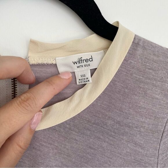 WILFRED | colour block silk top - Picture 8 of 12